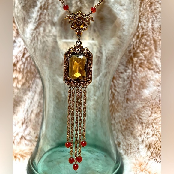 Goldette Jewelry - Vintage Goldette Statement Necklace